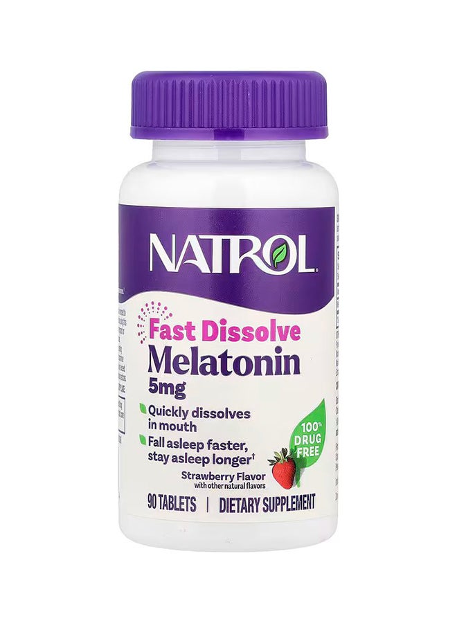 Natrol Melatonin Extra Strength Dietary Supplement - 90 Tablets - Image 1